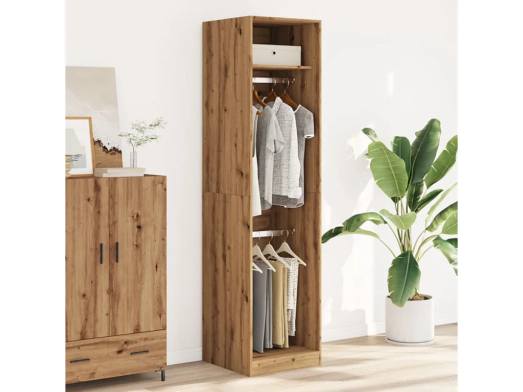 Armadio artigianale in rovere 50x50x200 cm in MDF