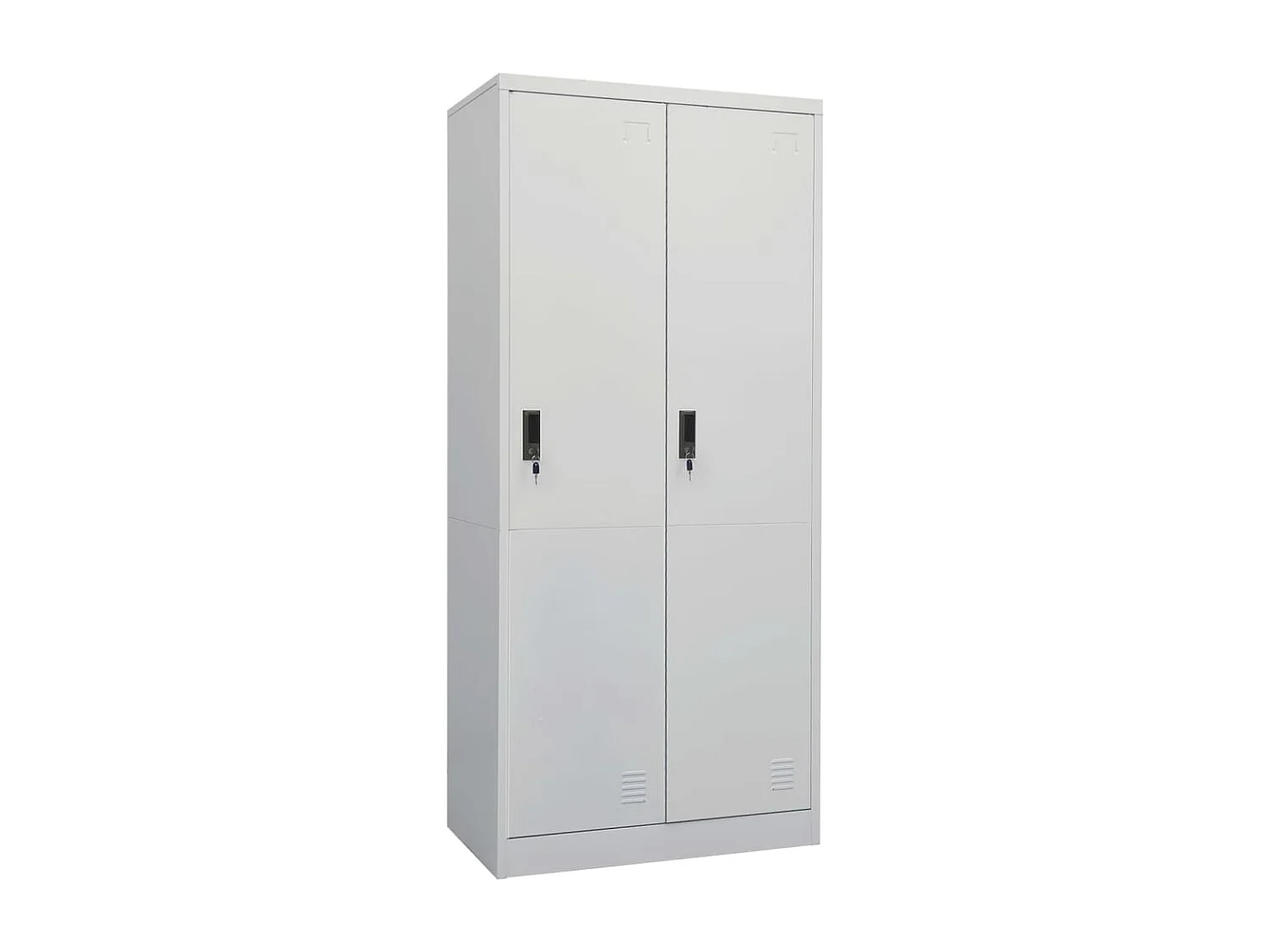 Garde-robe Gris clair 80x50x180 cm Acier