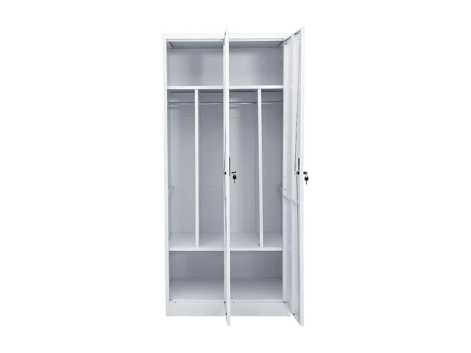 Garde-robe Gris clair 80x50x180 cm Acier