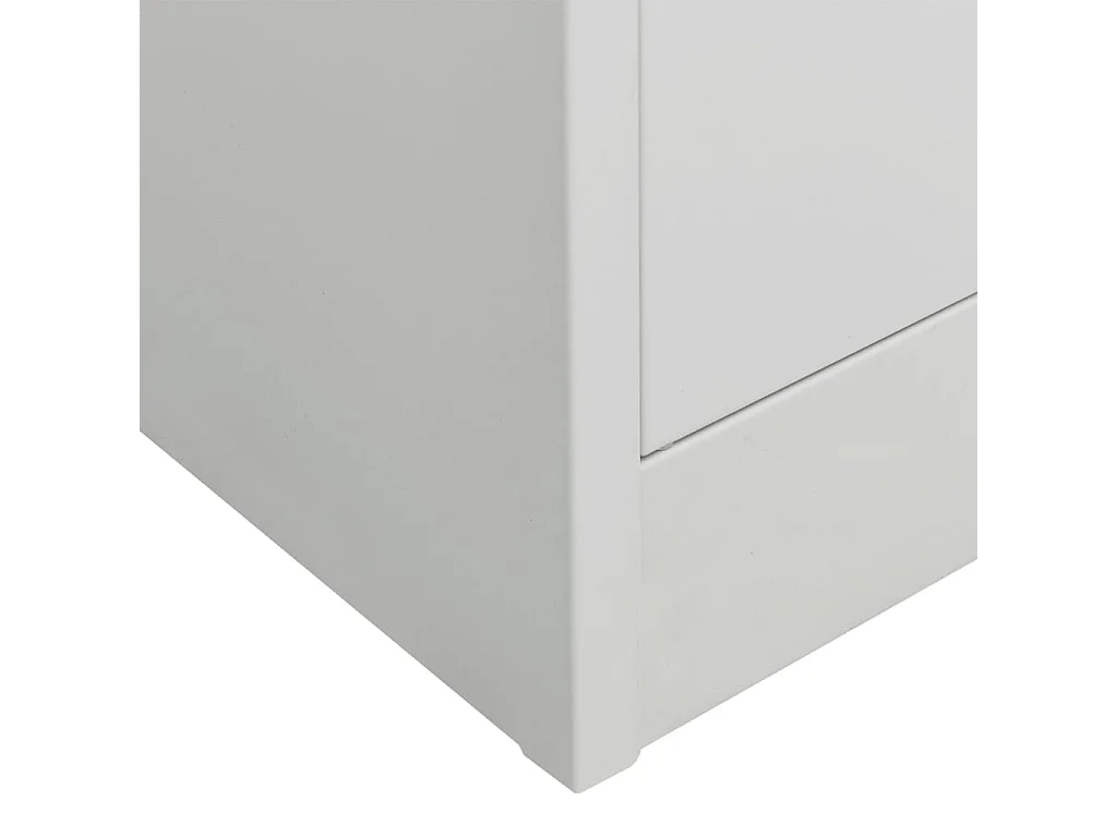 Garde-robe Gris clair 80x50x180 cm Acier