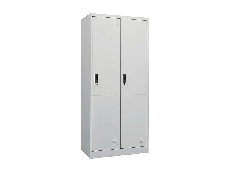 Garde-robe Gris clair 80x50x180 cm Acier