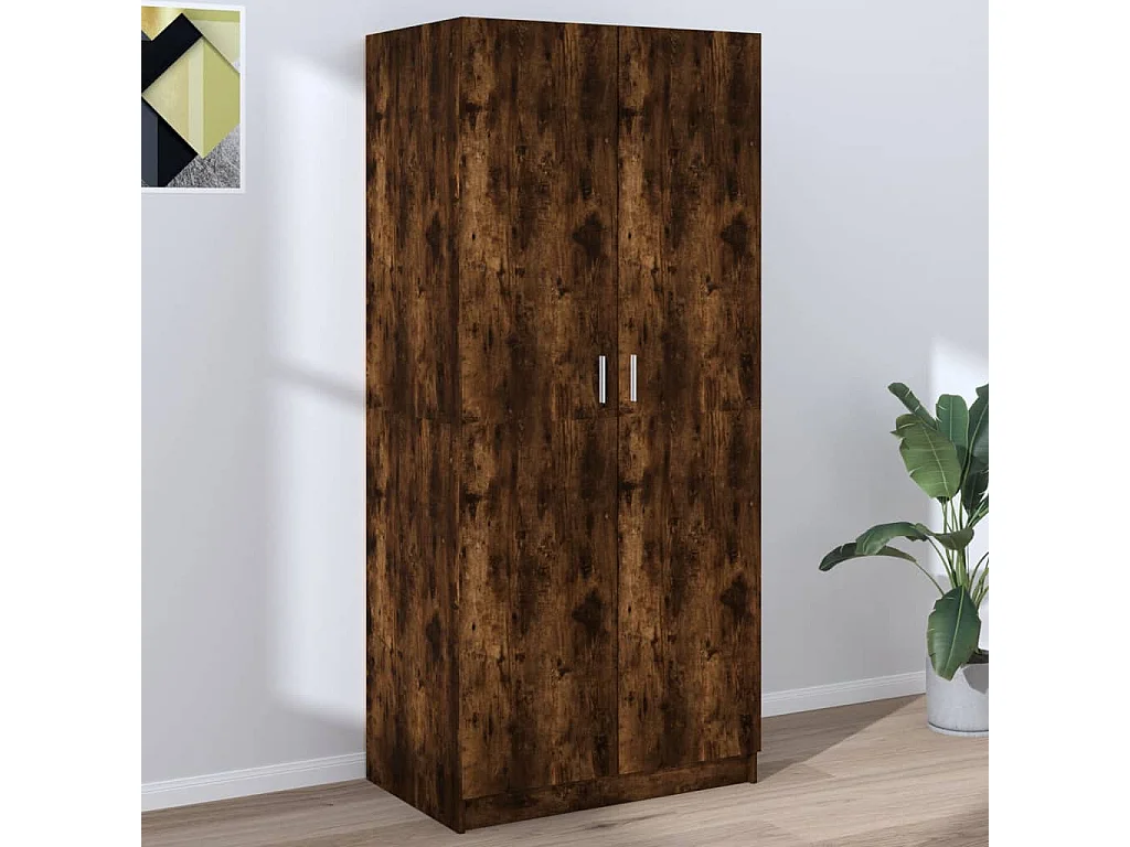 Armadio Rovere affumicato 80x52x180 cm MDF