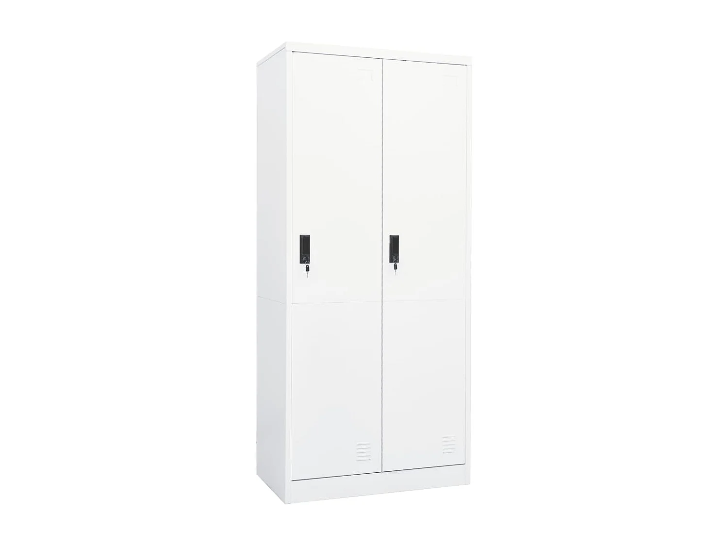 Garde-robe Blanc 80x50x180 cm Acier