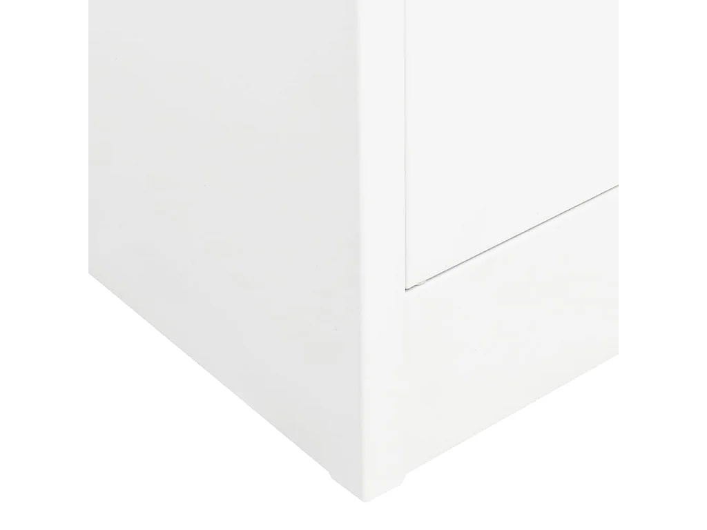 Garde-robe Blanc 80x50x180 cm Acier