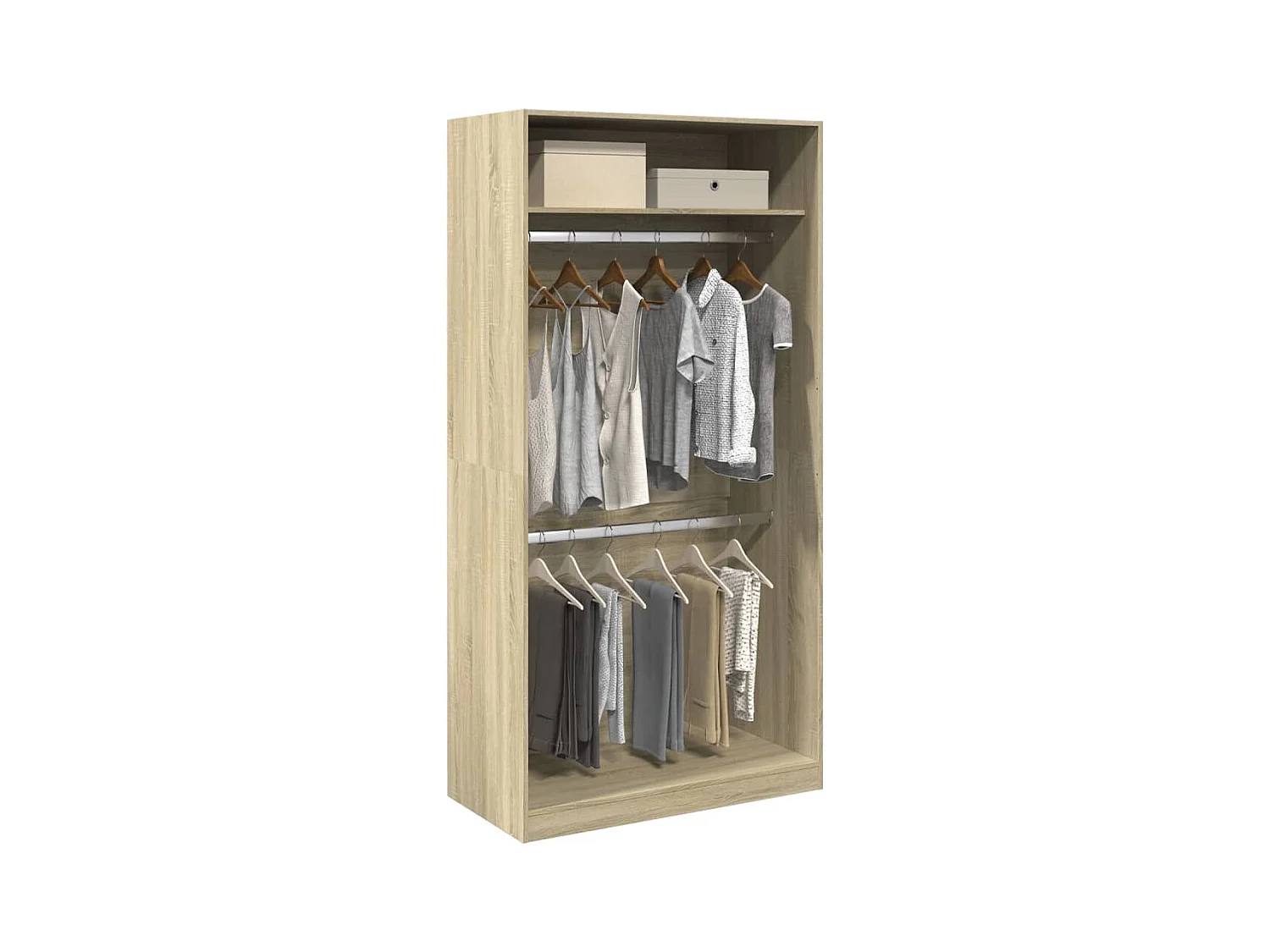 Garde-robe Chêne sonoma 100x50x200 cm Aggloméré