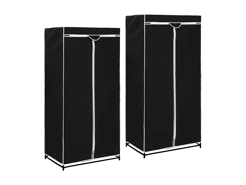peças Roupeiros Preto 75x50x160 cm