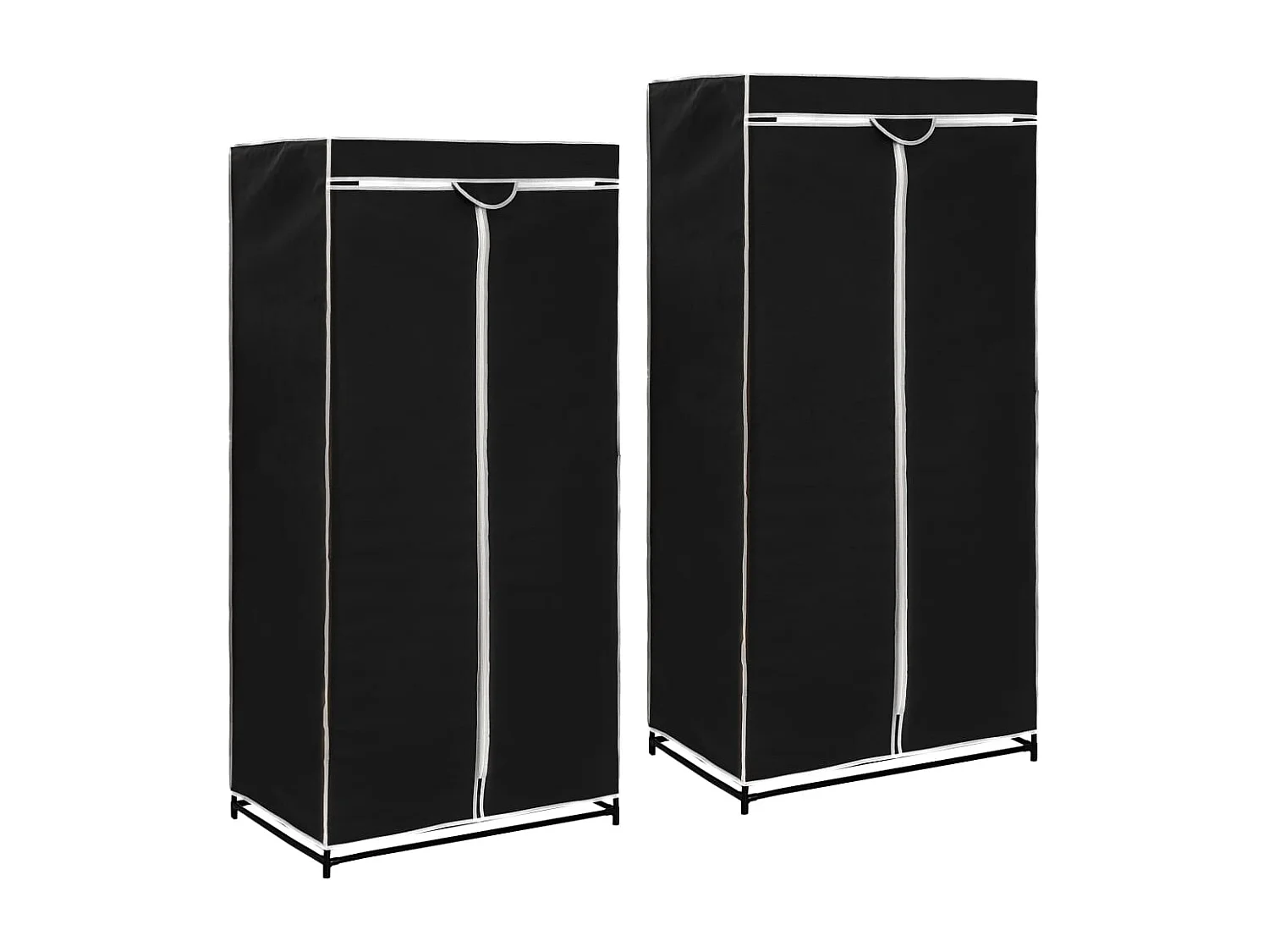 uds Armarios negro 75x50x160 cm