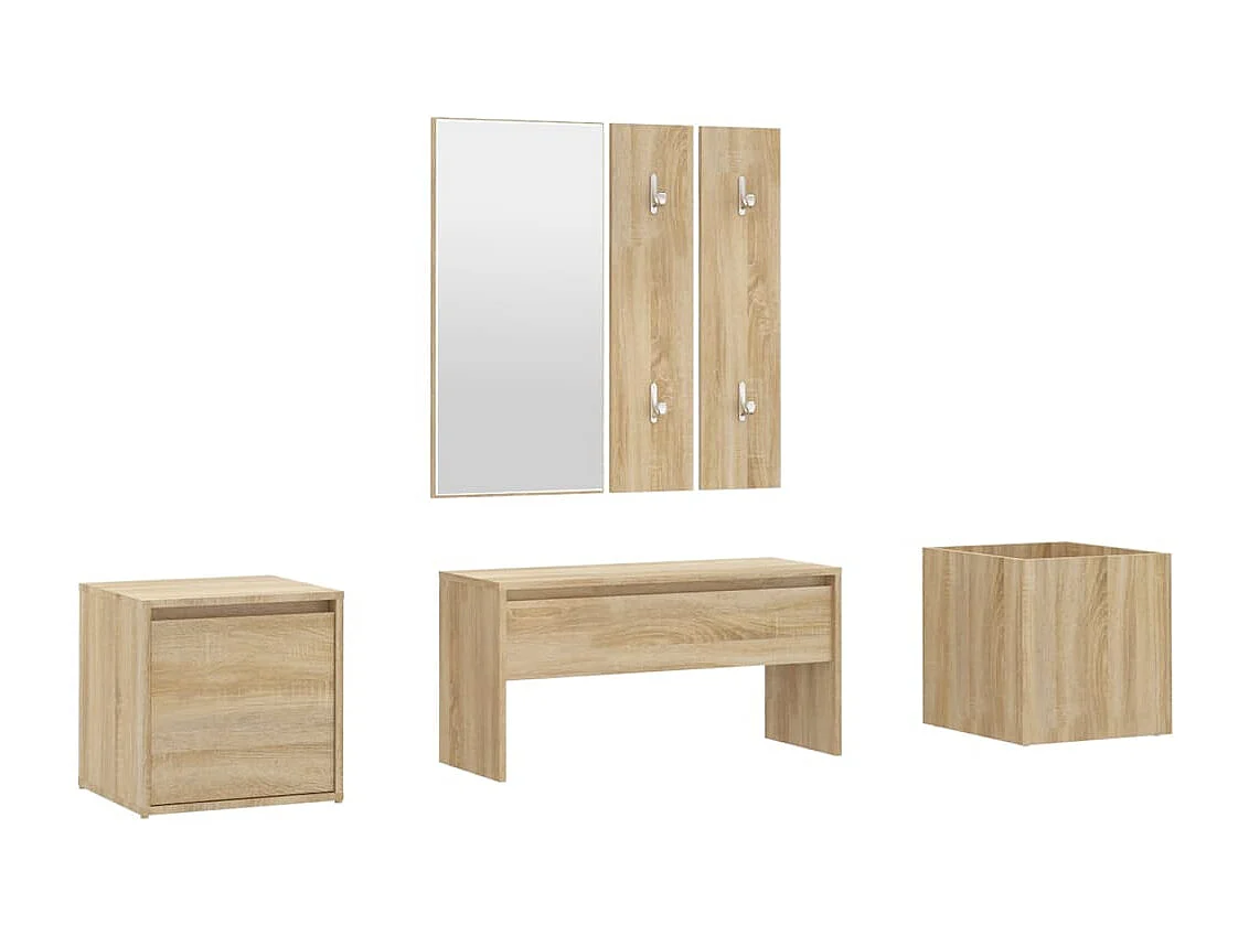 Conjunto de móveis de corredor Sonoma Oak Engineered Wood