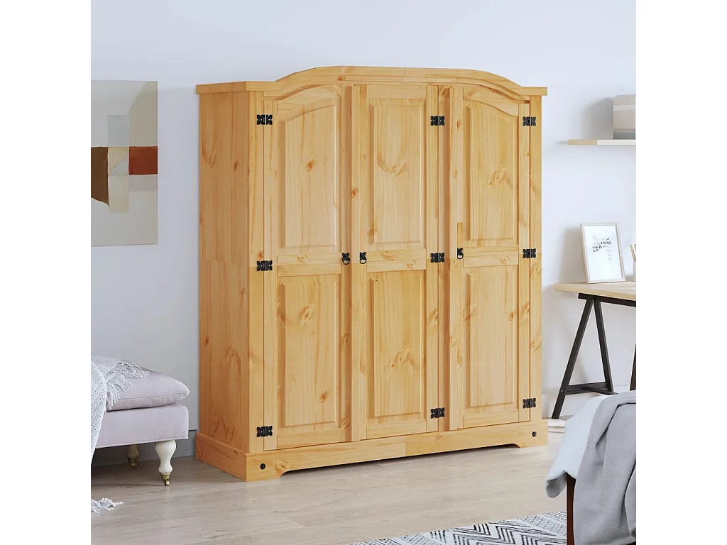 Garde-robe avec 3 portes Gamme Corona pin mexicain