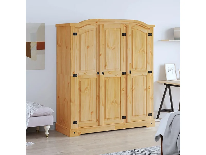 Garde-robe avec 3 portes Gamme Corona pin mexicain