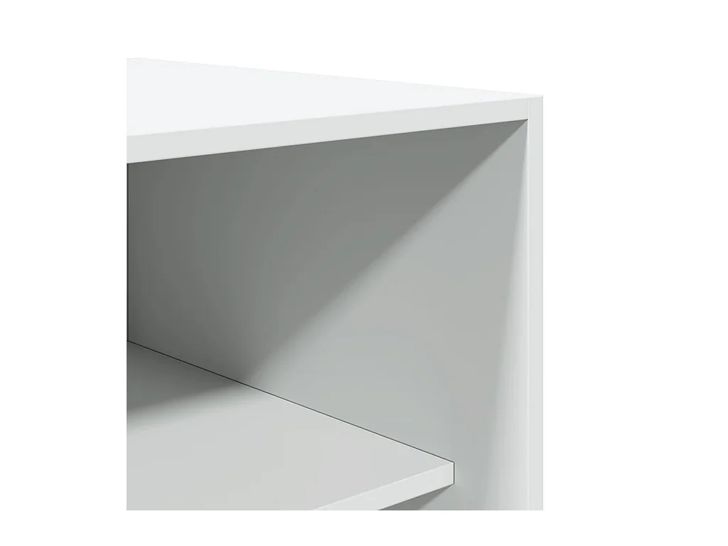 Garde-robe blanc 80x50x200 cm bois d'ingénierie