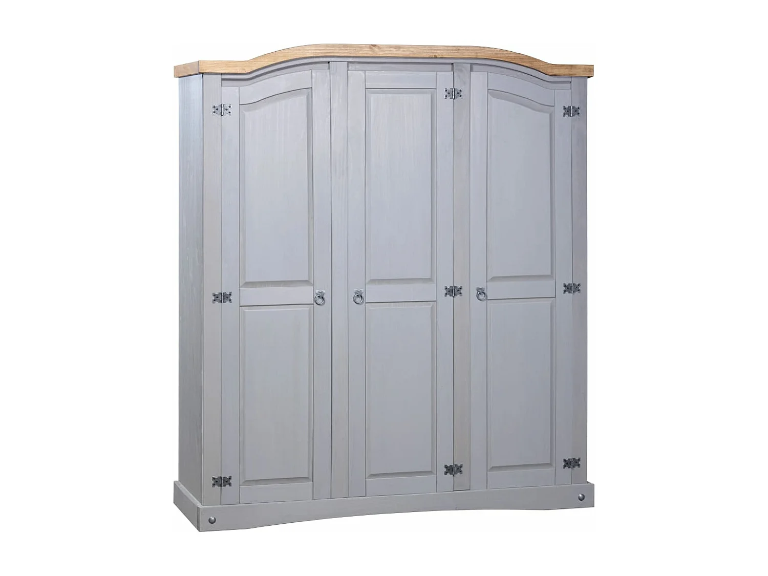 Garde-robe avec 3 portes Gamme Corona pin mexicain Gris