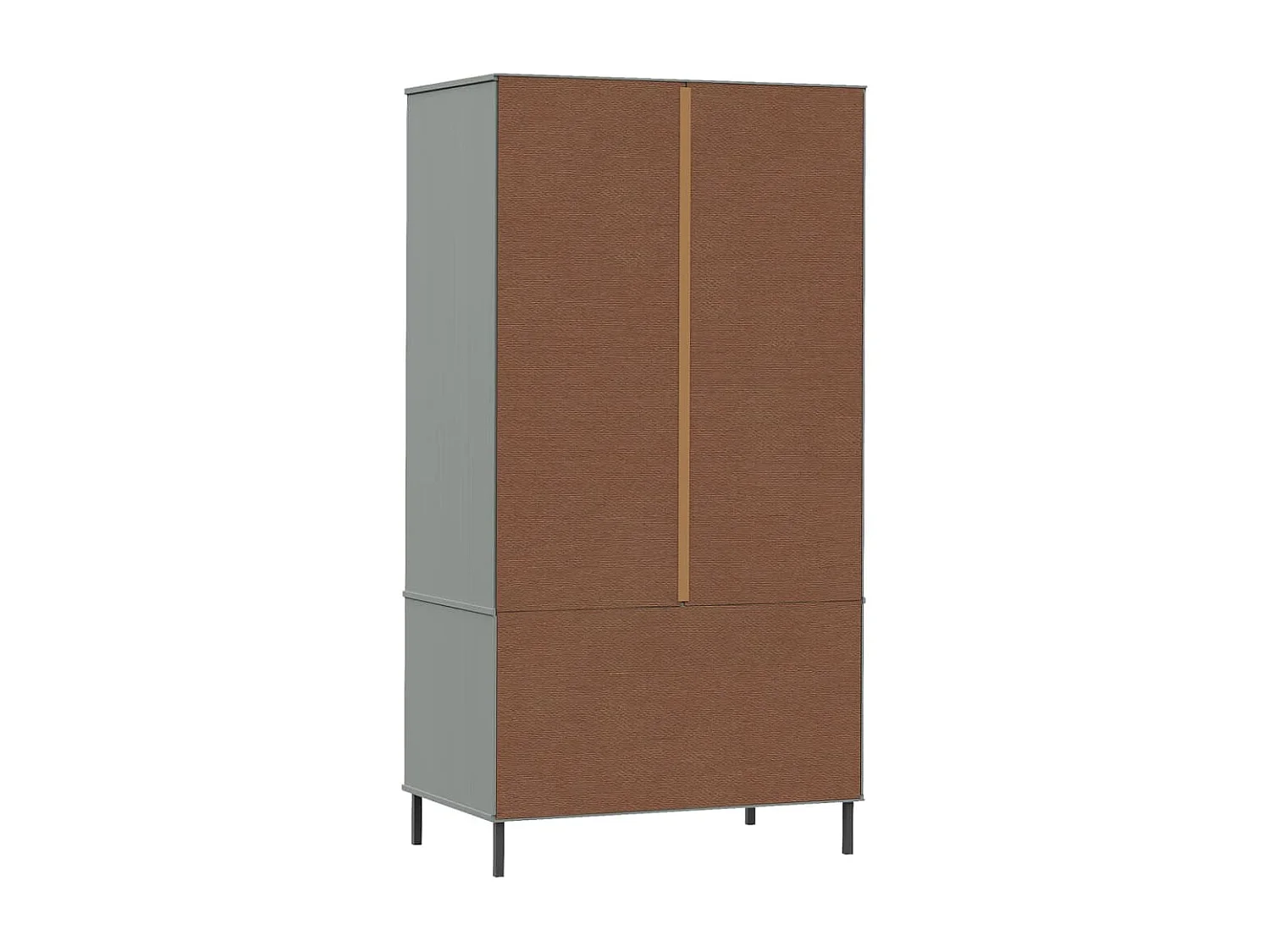 Armário com pés de metal Cinza 90x55x172,5 cm Madeira OSLO