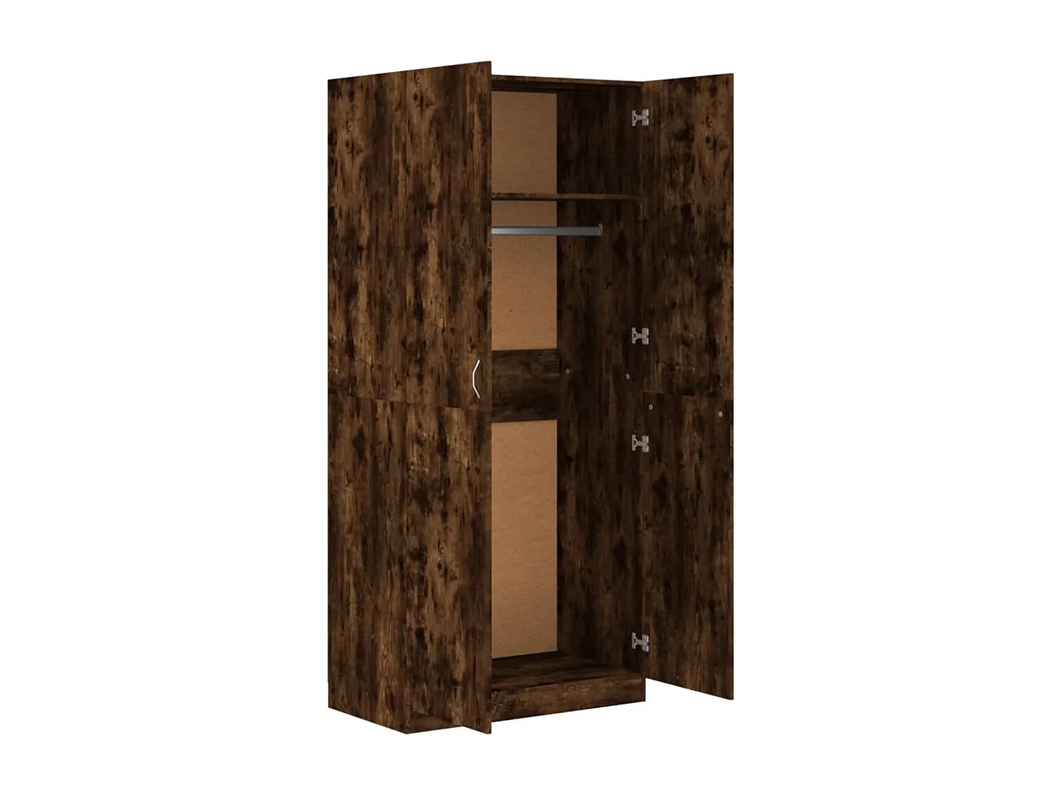 Armario Roble ahumado 90x52x200 cm Madera contrachapada