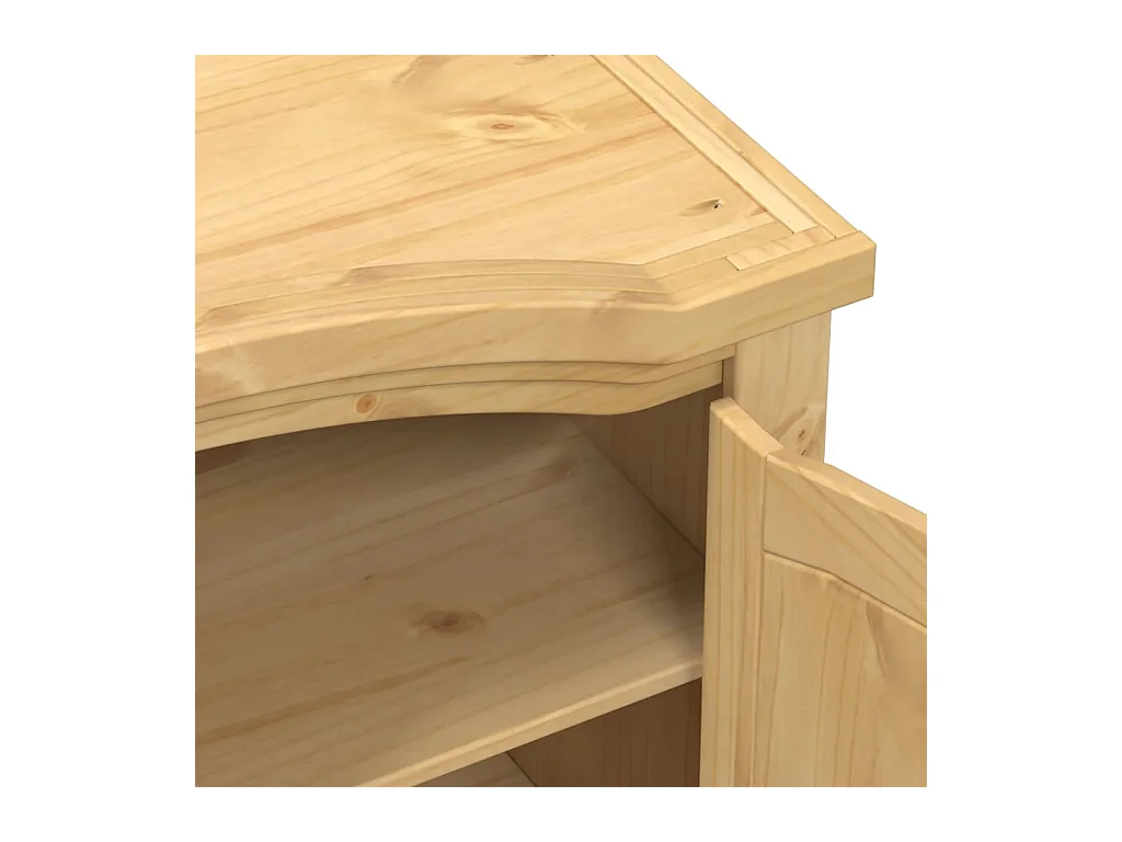 Garde-robe Corona 151,5x52x170 cm bois de pin massif