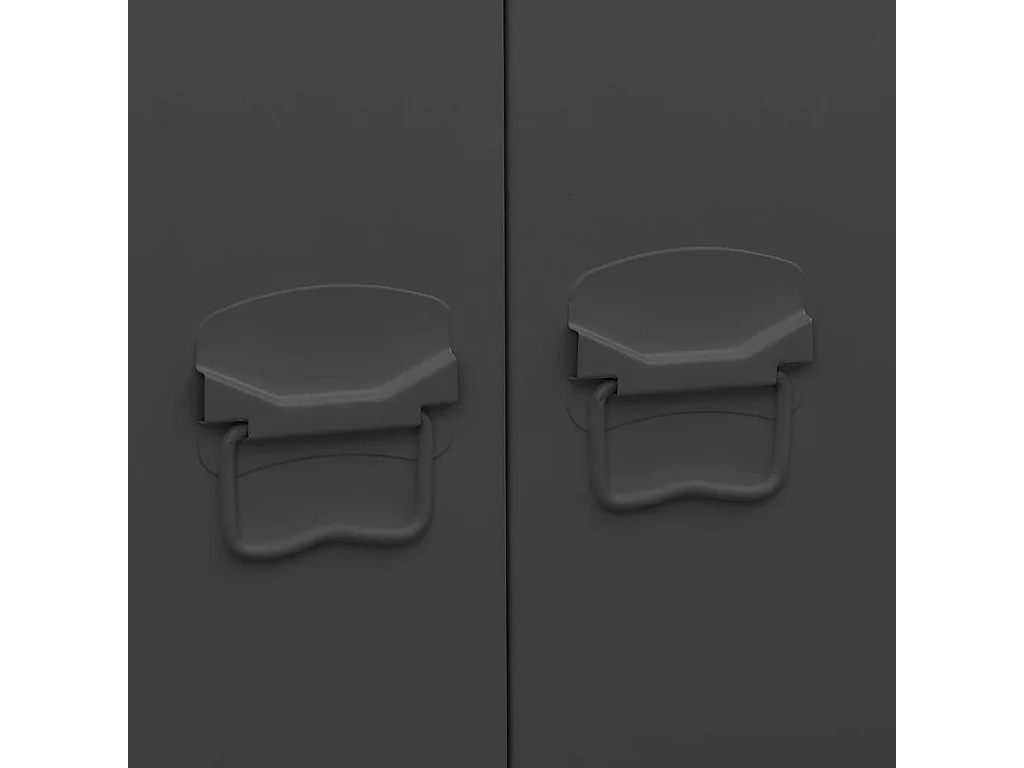 Armario industrial Negro 90x50x180 cm Metal