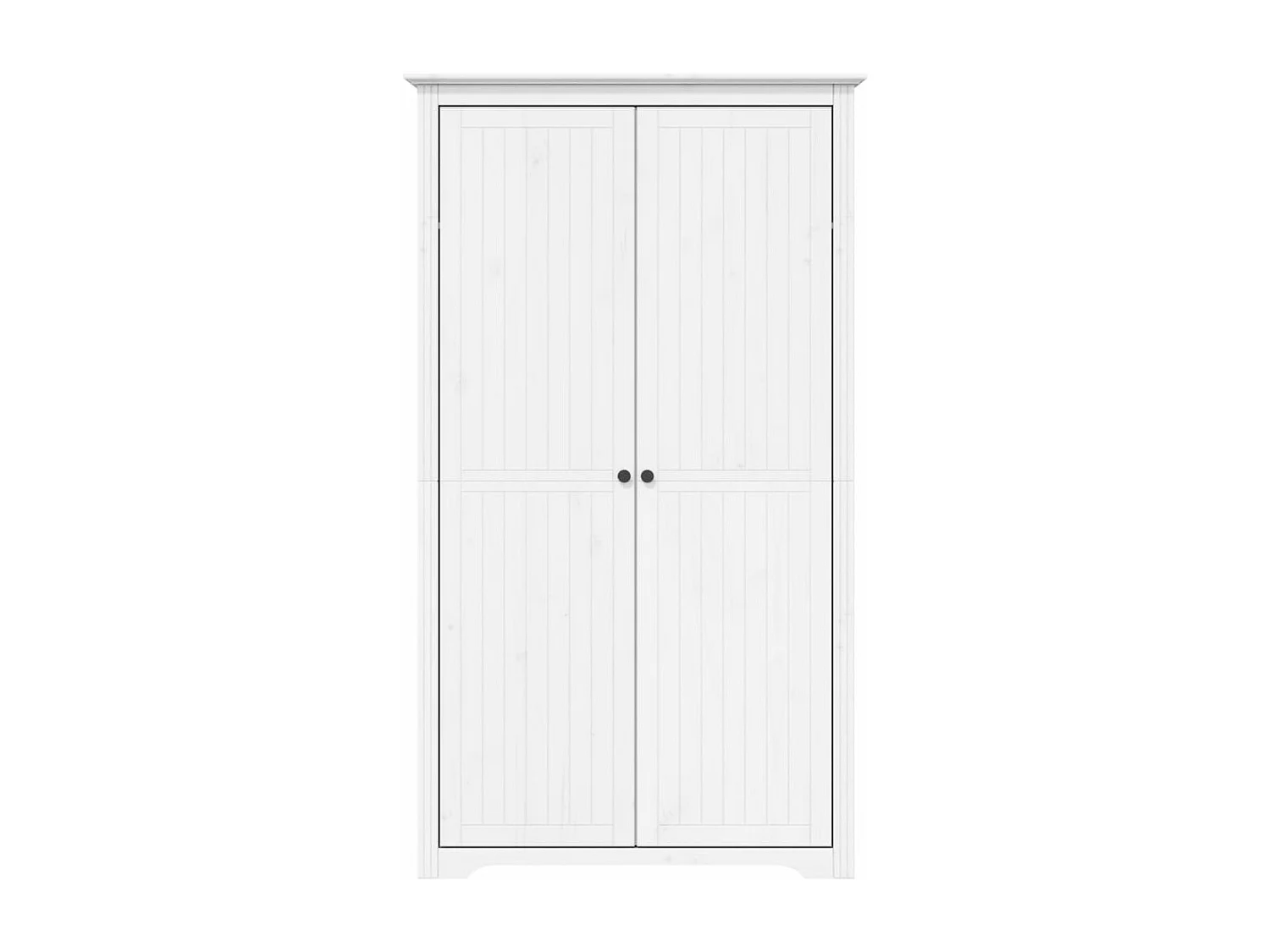 Garde-robe BODO blanc 99x53,5x173 cm bois massif de pin