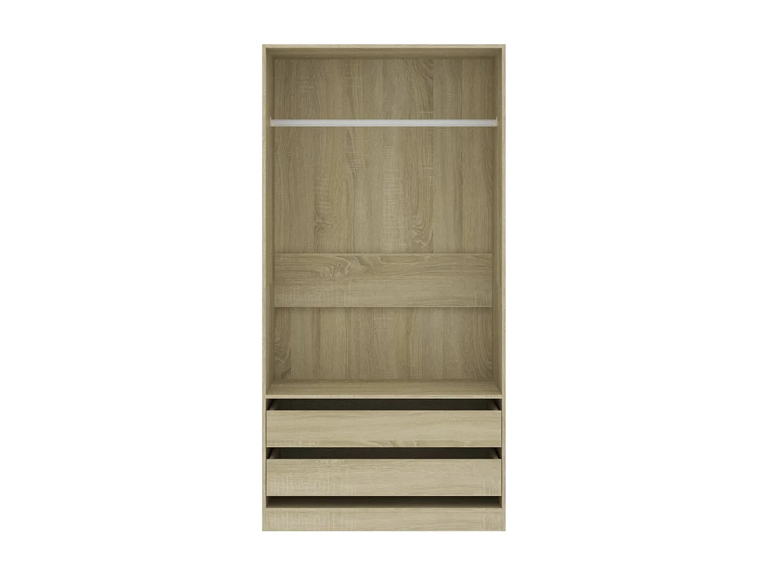 Kleiderschrank Sonoma-Eiche 100x50x200 cm Holzwerkstoff