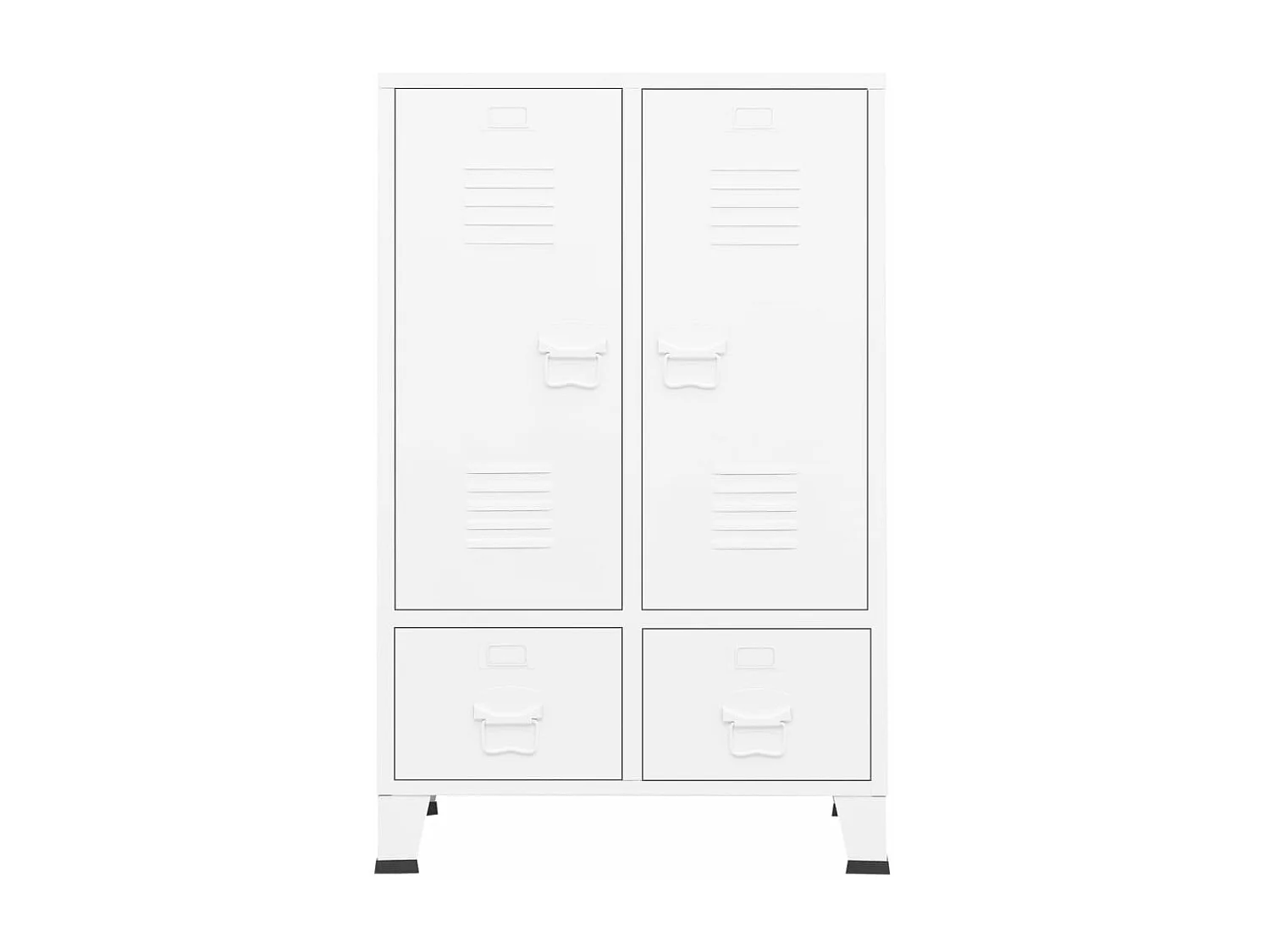 Armário industrial Branco 67x35x107 cm Aço