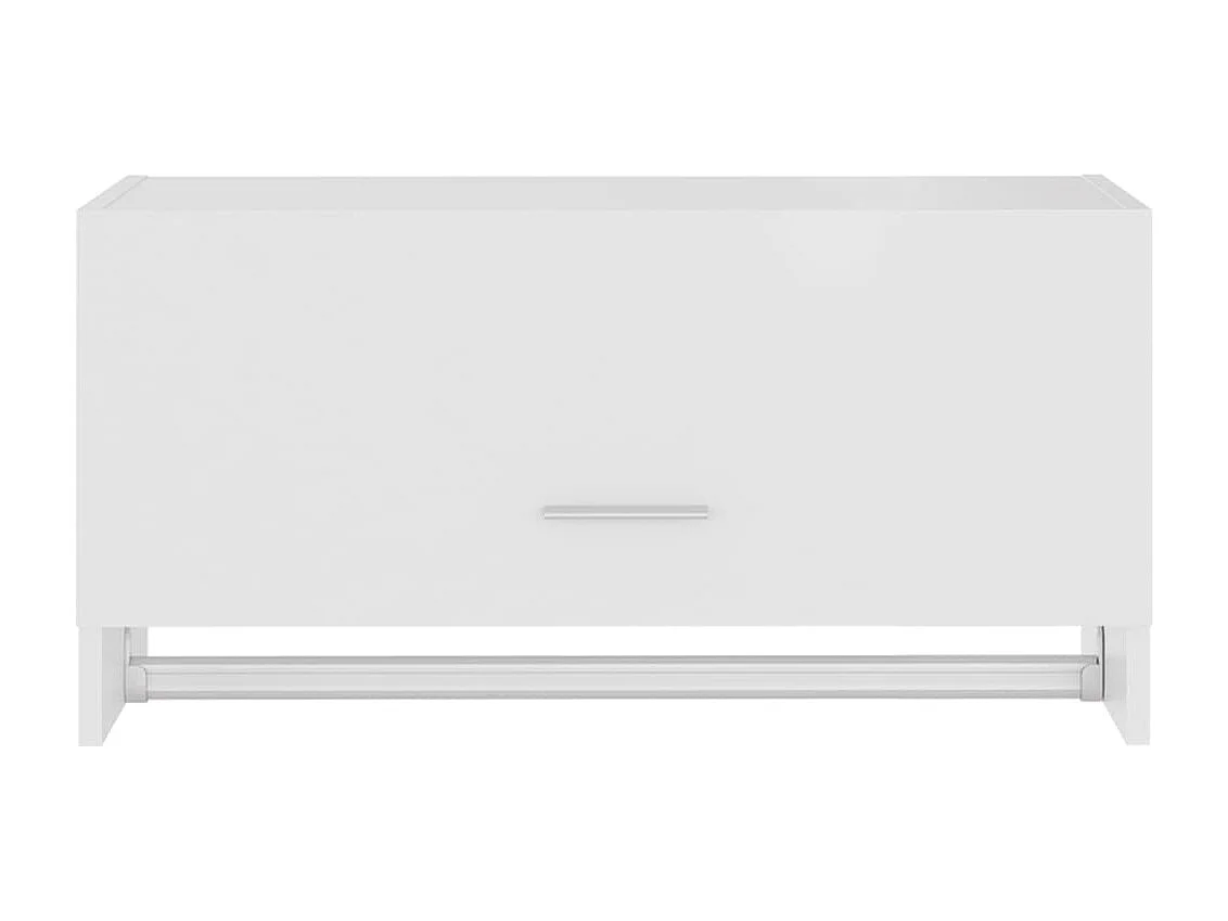 Garde-robe blanc 70x32,5x35 cm bois d'ingénierie