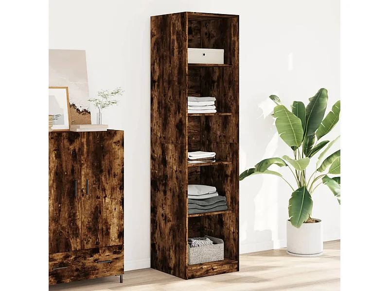 Armario roble ahumado 50x50x200 cm madera contrachapada