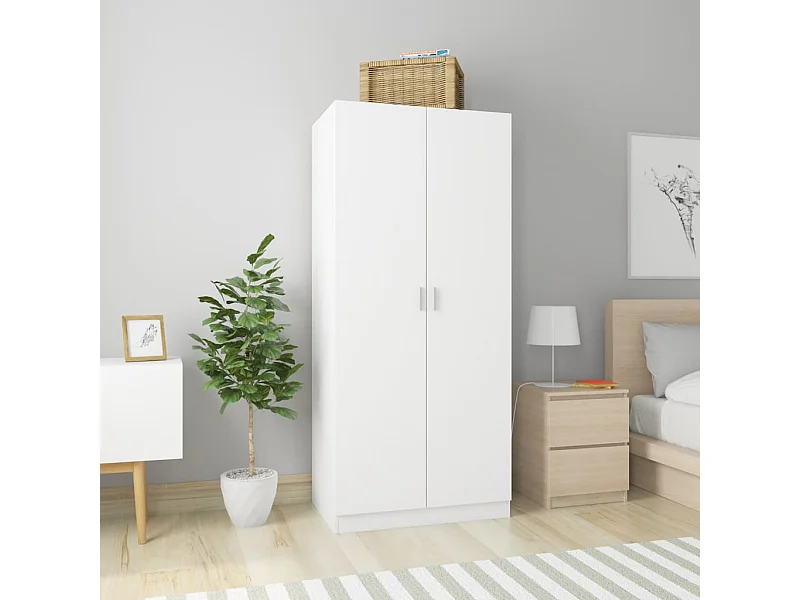 Armadio Bianco 80x52x180 cm MDF