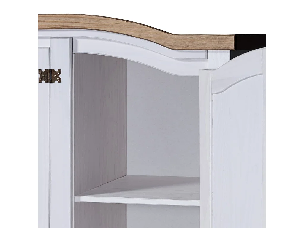 Armário com 3 portas Corona Range Pinho mexicano Branco