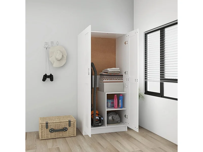 Armário branco 82,5x51,5x180 cm aglomerado