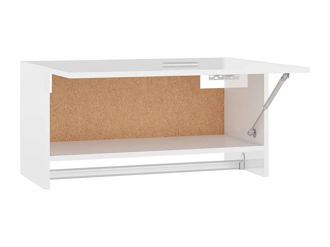 Armadio bianco lucido 70x32,5x35 cm in multistrato