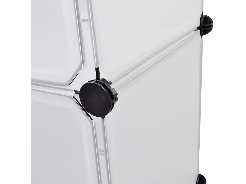 Armoire modulaire 9 compartiments 37x115x150 cm blanc