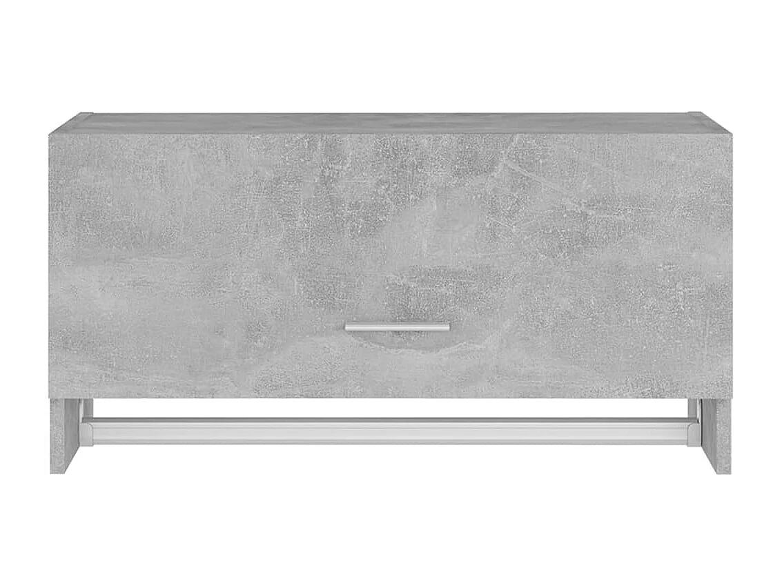 Armario gris hormigón 70x32,5x35 cm de madera contrachapada