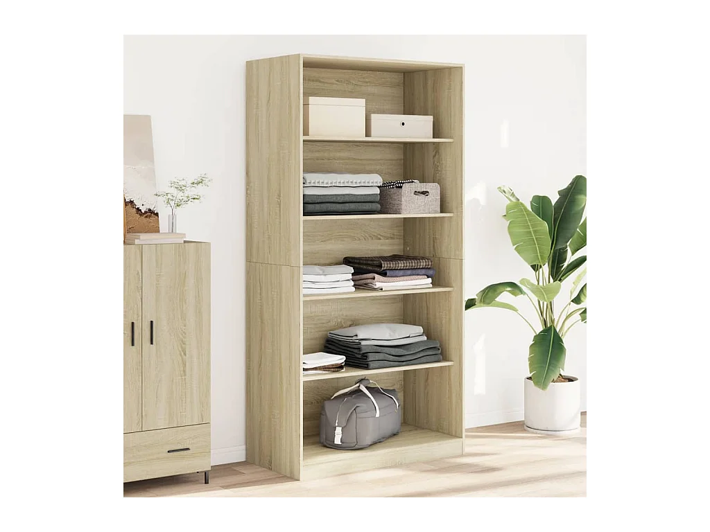 Armadio rovere Sonoma 100x50x200 cm Truciolare