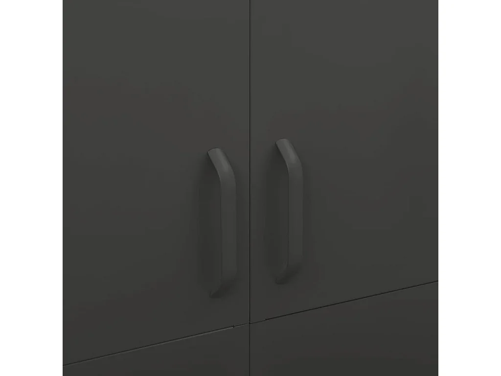 Garde-robe Anthracite 90x50x180 cm Acier