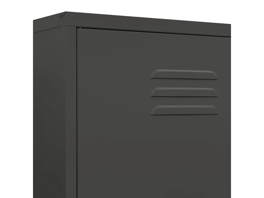 Garde-robe Anthracite 90x50x180 cm Acier