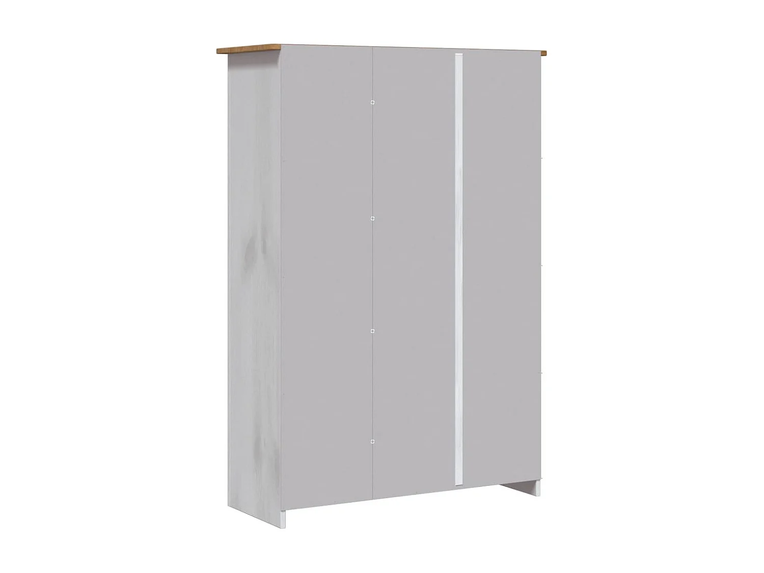 Armadio 3 ante Bianco 118x50x171,5 cm Assortimento Pino Panama