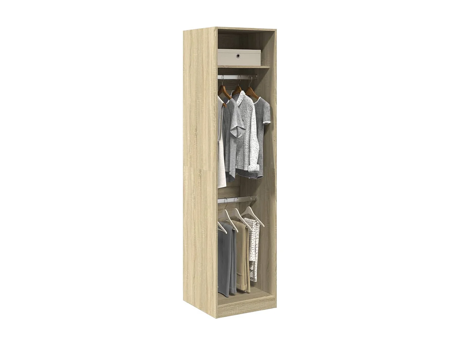 Kleiderschrank Sonoma-Eiche 50x50x200 cm Holzwerkstoff