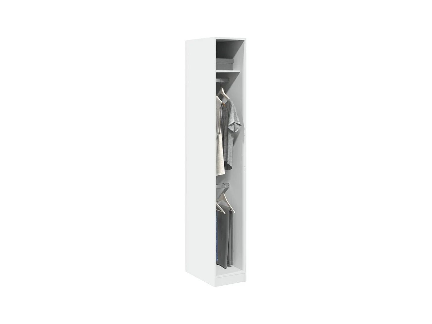 Garde-robe Blanc 30x50x200 cm Bois d'ingénierie