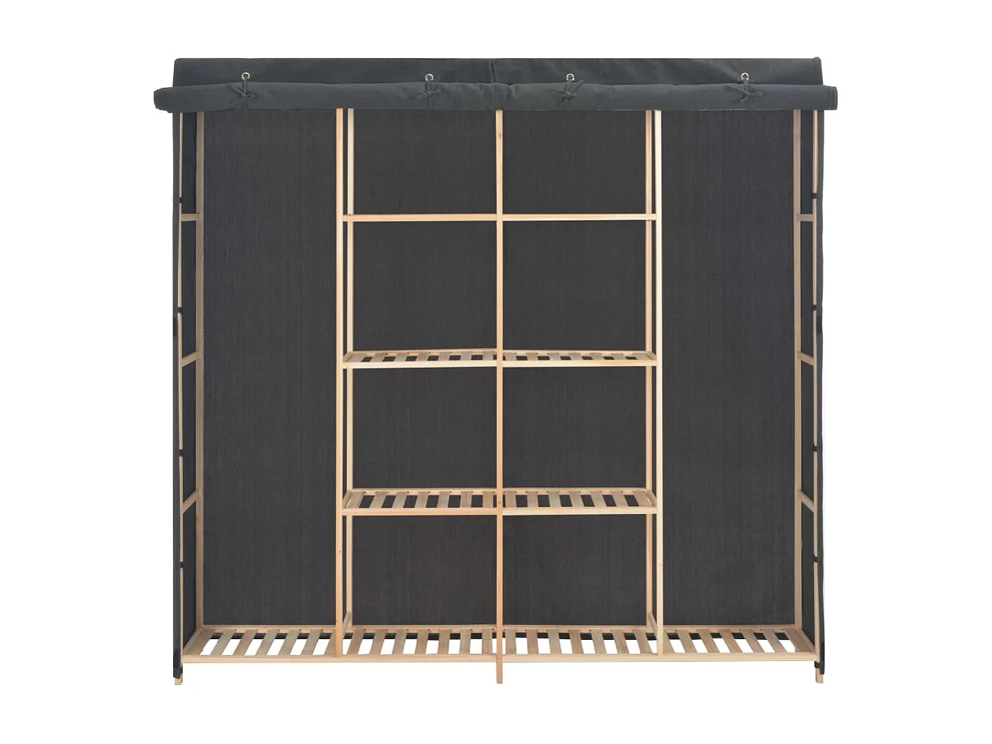 Armario Gris 173x40x170 cm Tela