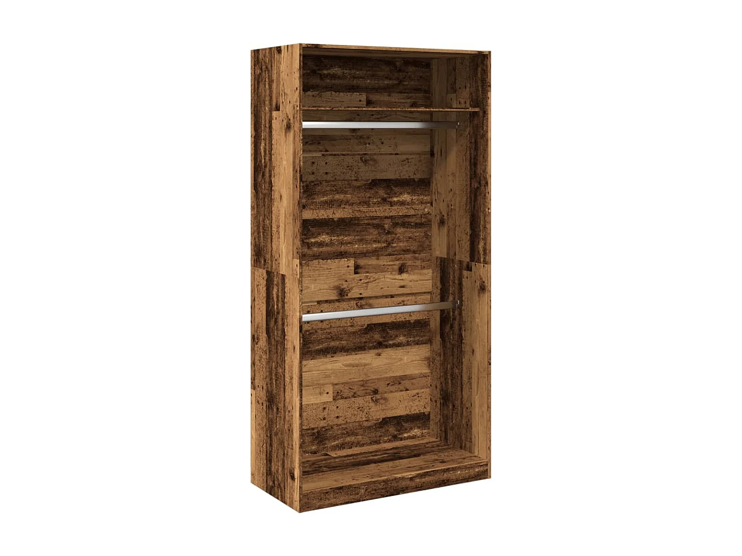 Garde-robe vieux bois 100x50x200 cm bois d'ingénierie