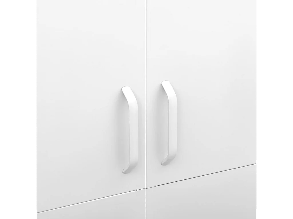 Garde-robe Blanc 90x50x180 cm Acier