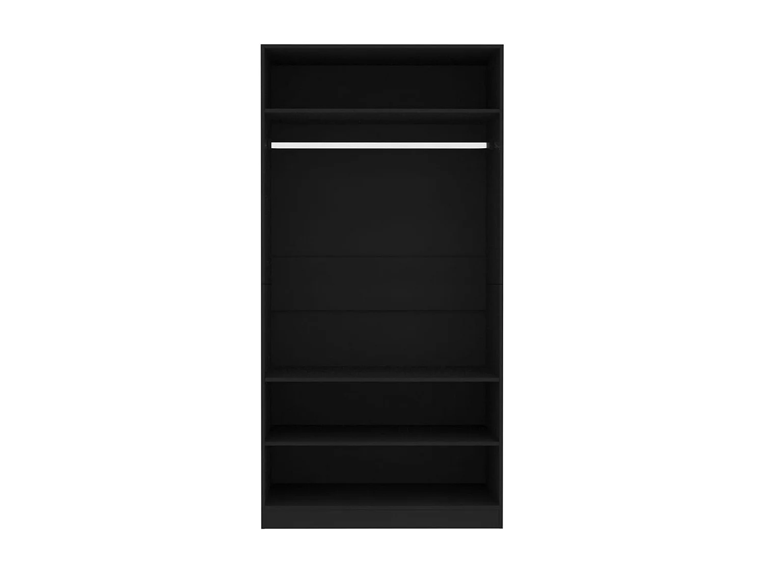 Armário preto 100 x 50 x 200 cm Madeira trabalhada