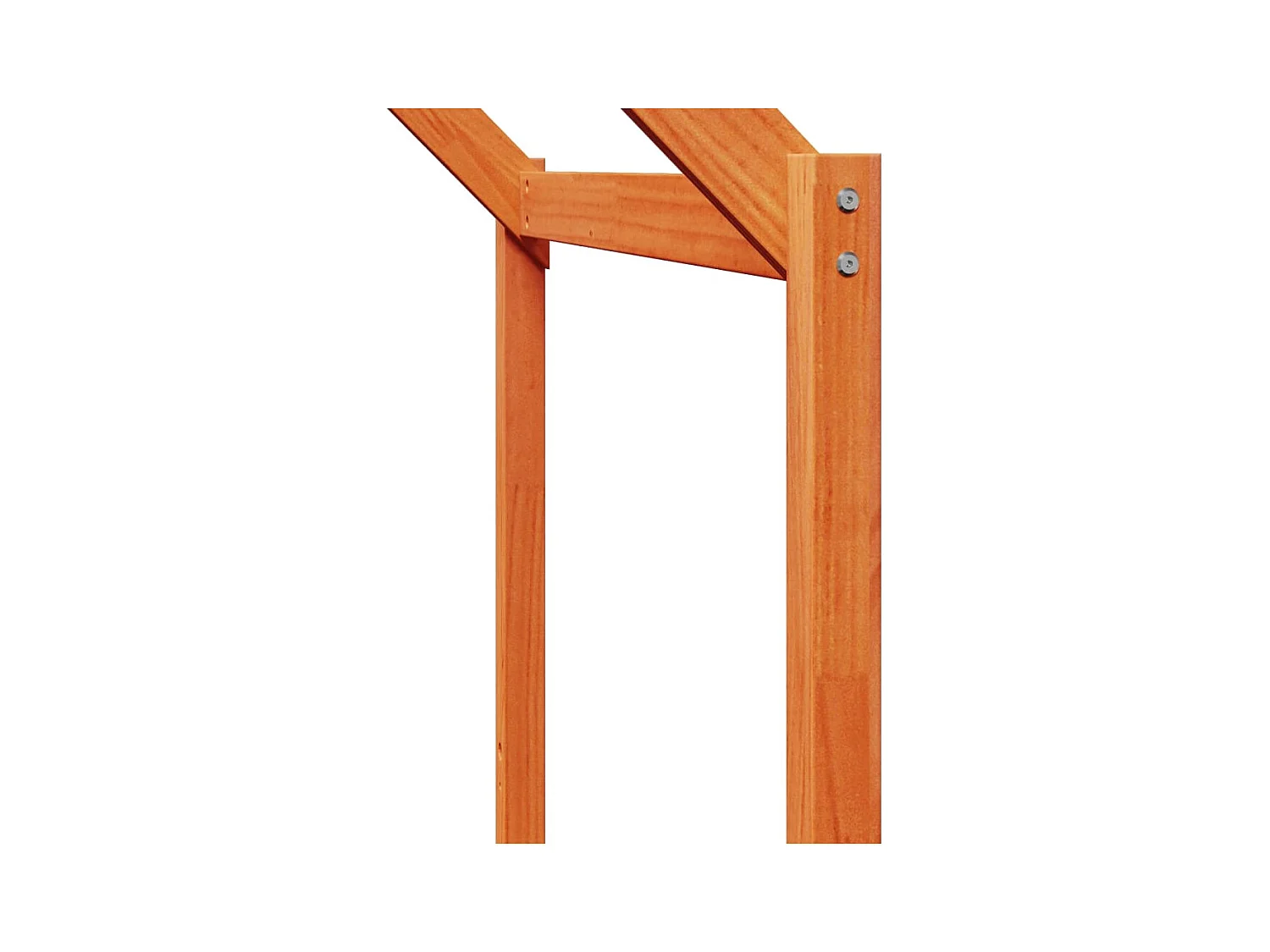 Lit haut sans matelas cire marron 90x190 cm bois de pin massif