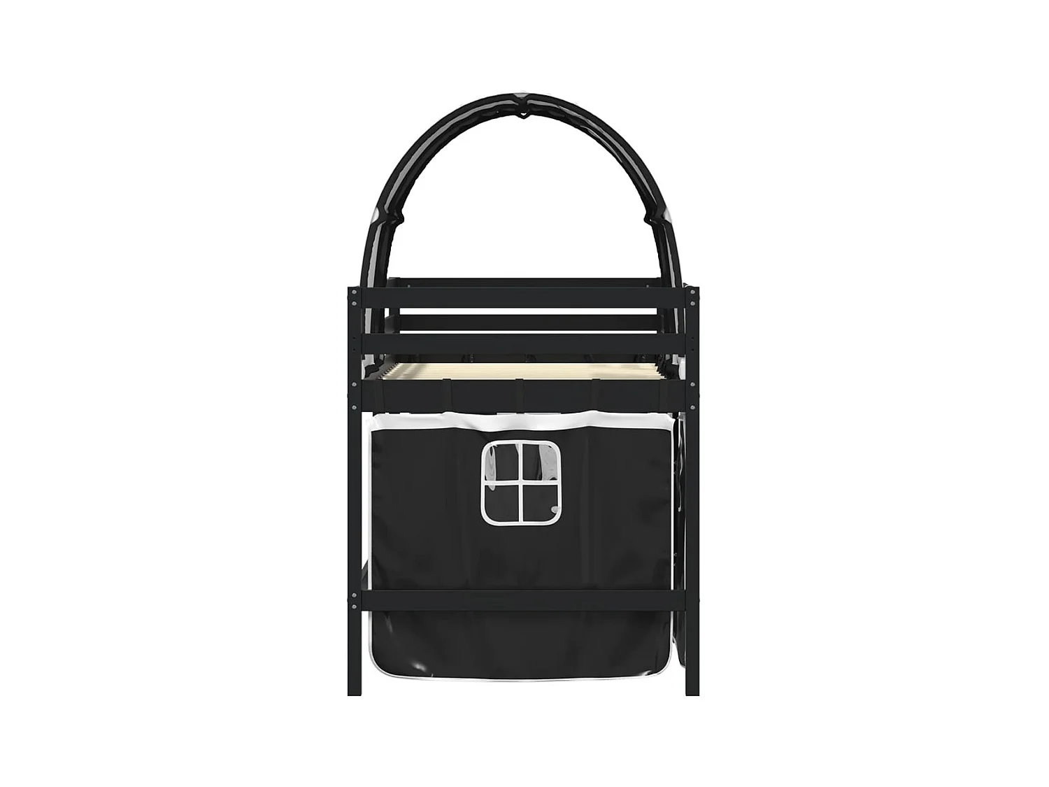 Lit mezzanine enfants avec tunnel sans matelas 90x190 cm