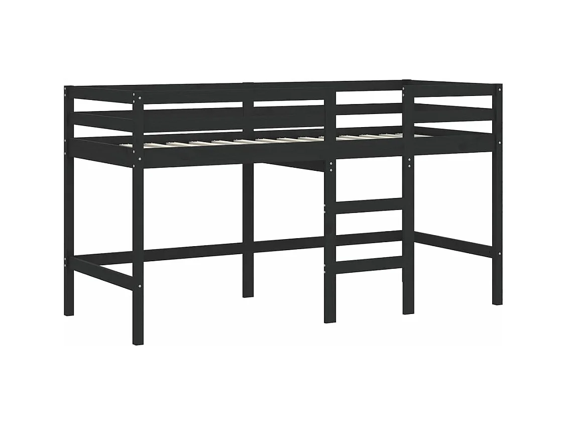 Lit mezzanine enfants avec tunnel sans matelas 90x190 cm