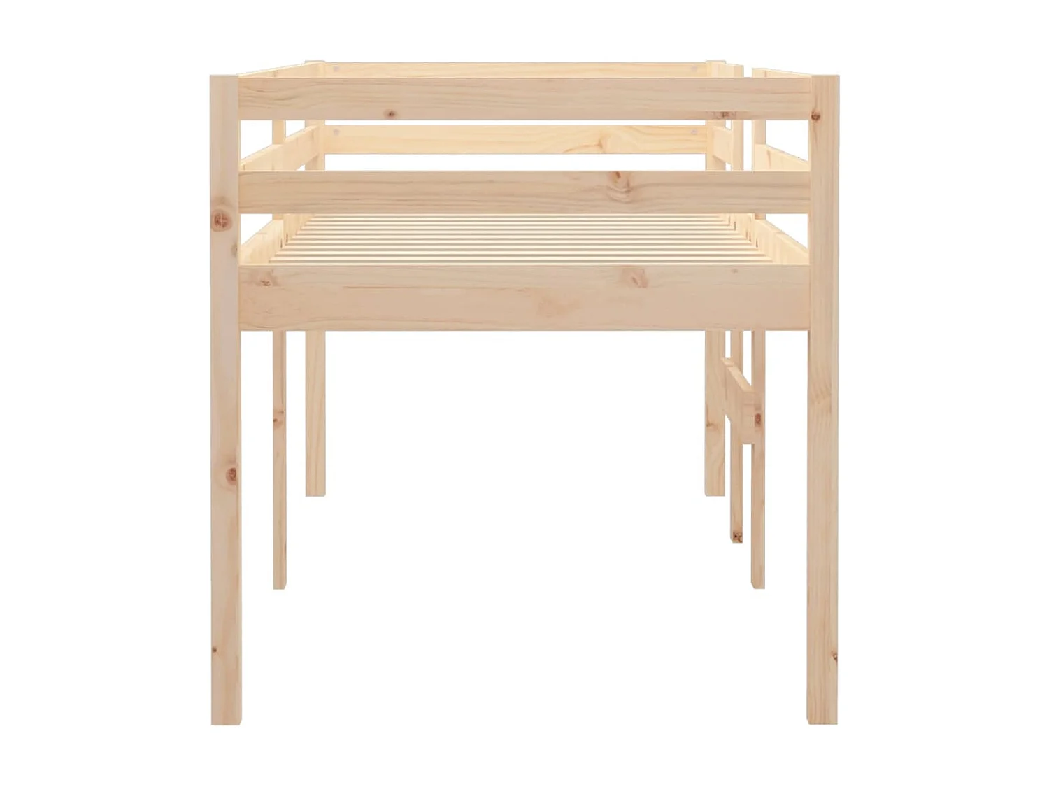 Hochbett 75x190 cm Massivholz Kiefer