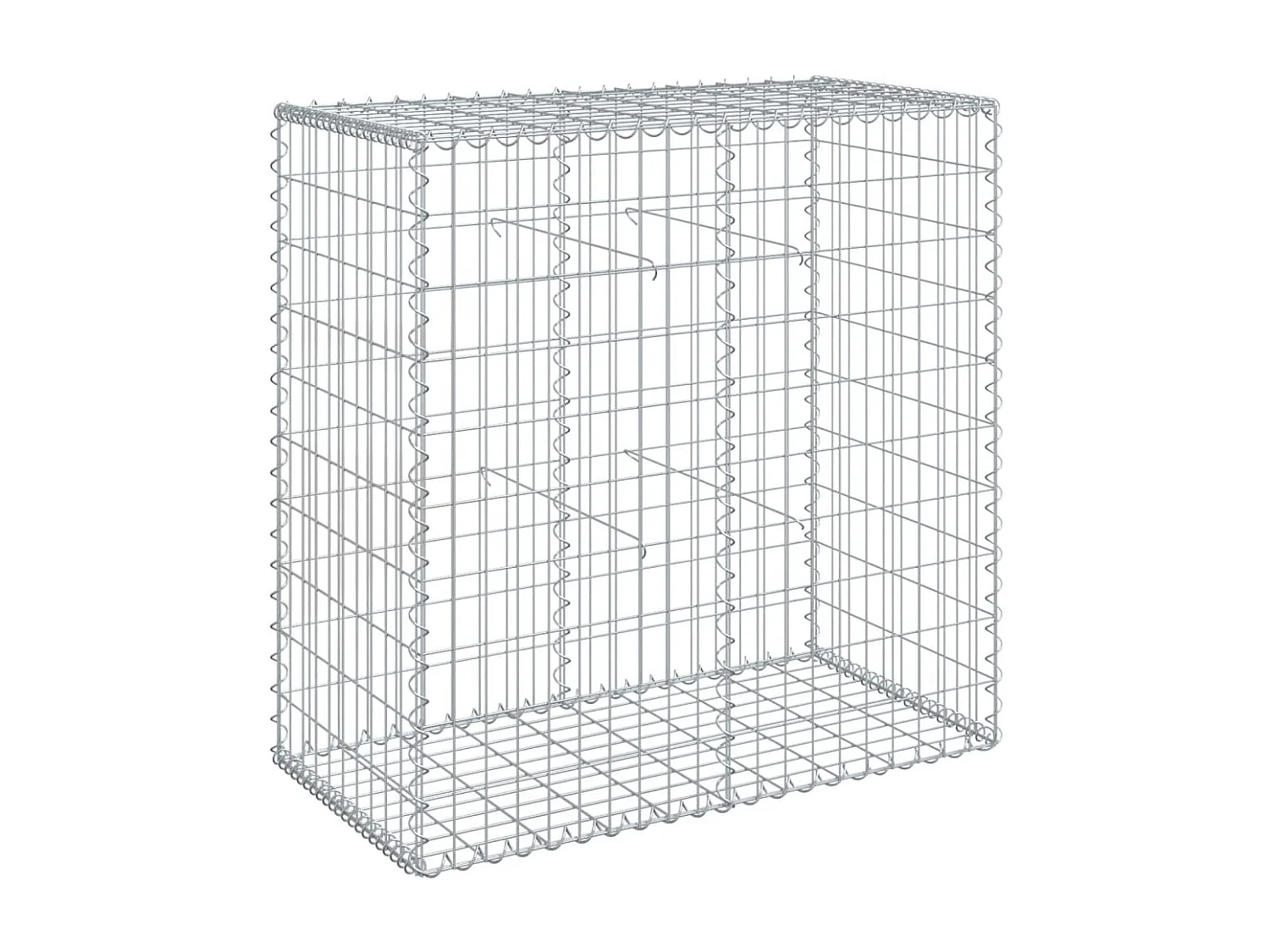 Panier gabion avec couvercle 100x50x100 cm fer galvanisé