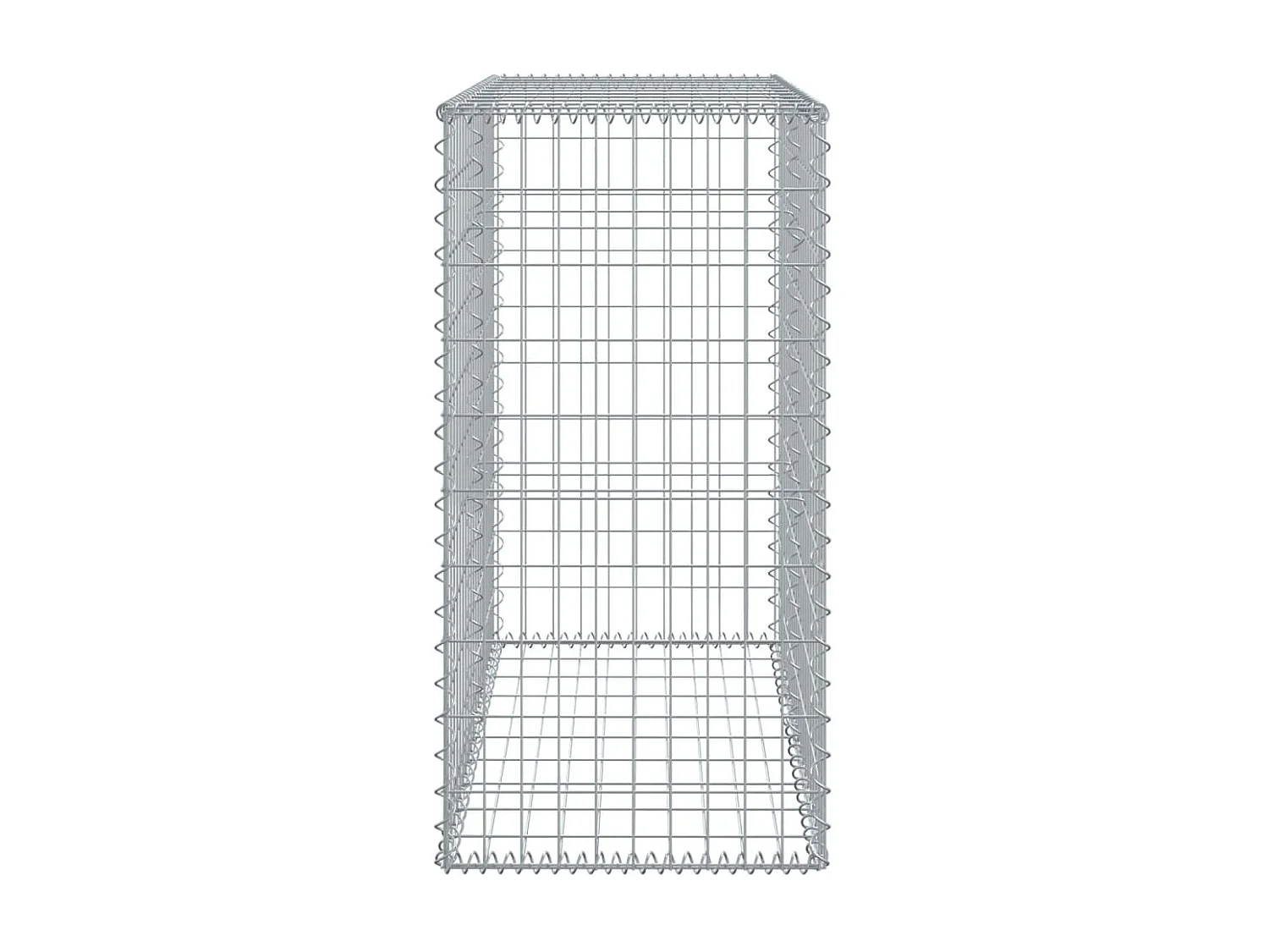 Panier gabion avec couvercle 100x50x100 cm fer galvanisé