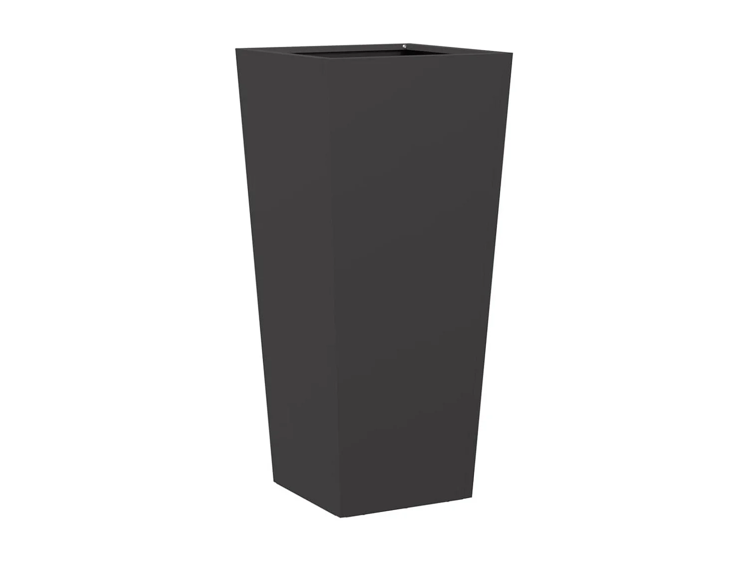 Fioriere da Giardino 2 pz Nere 35x35x75 cm in Acciaio