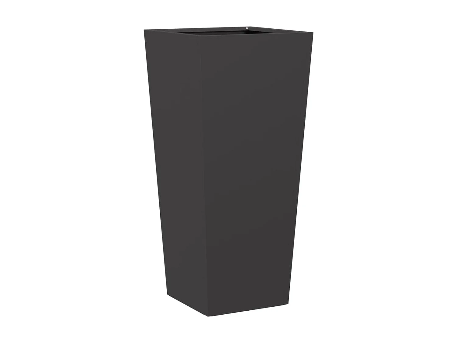 Jardinières 2 pcs noir 35x35x75 cm acier