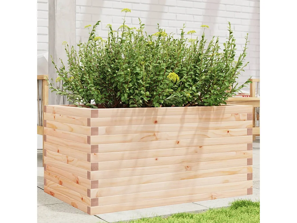 Jardinière 90x60x45,5 cm bois de pin massif